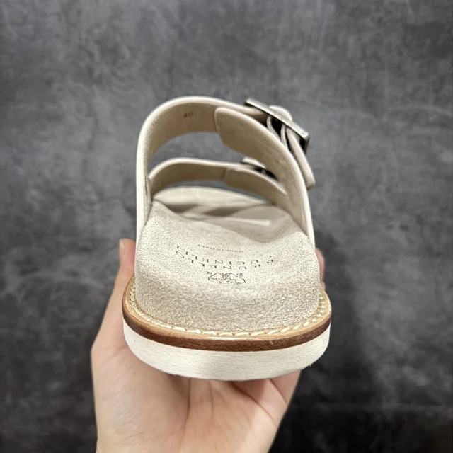 Brunello Cucinelli Slippers Suede Slide Sandals product detail image 50