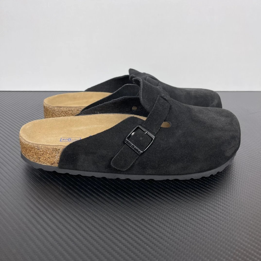 Birkenstock Toe Loop Slides - Black