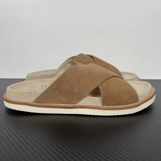 Brunello Cucinelli Slippers Suede Slide Sandals product detail image 38