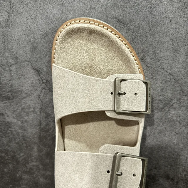 Brunello Cucinelli Slippers Suede Slide Sandals product detail image 51