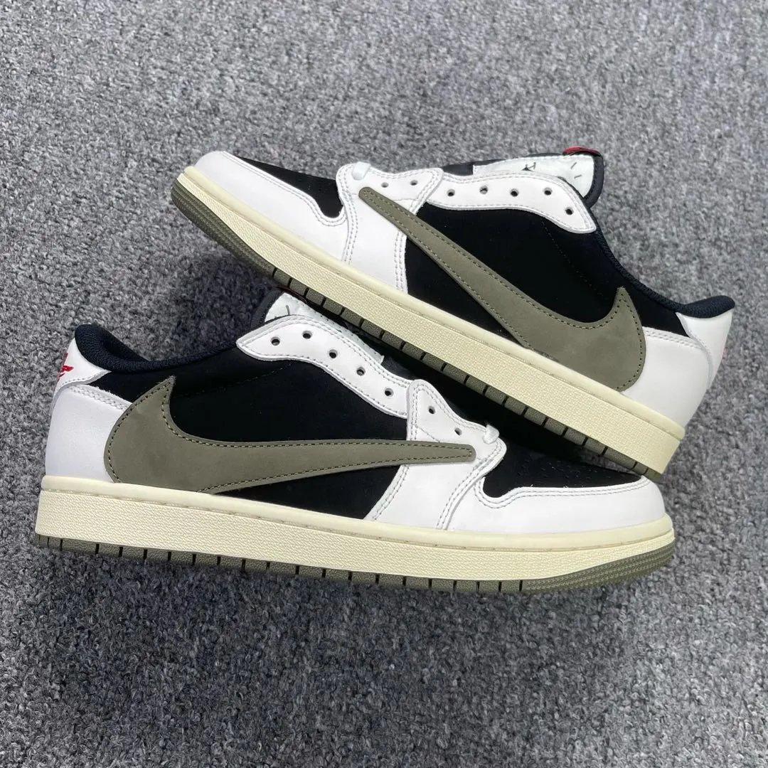 AJ1 Barbell Low Top Black Green Olive DZ4137-106