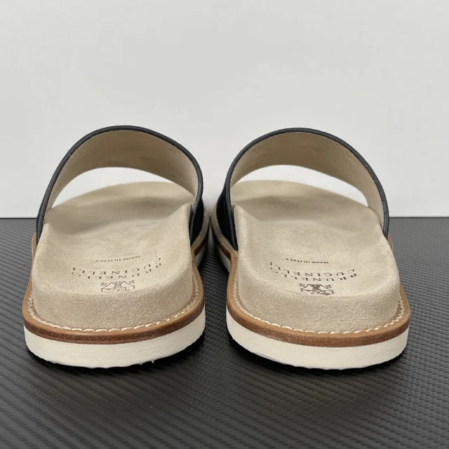Brunello Cucinelli Slippers Suede Slide Sandals product detail image 6
