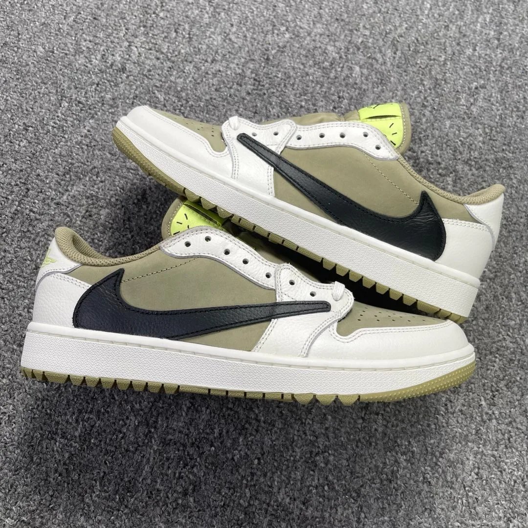 AJ1 Barbell Low Top Golf FZ3124-200