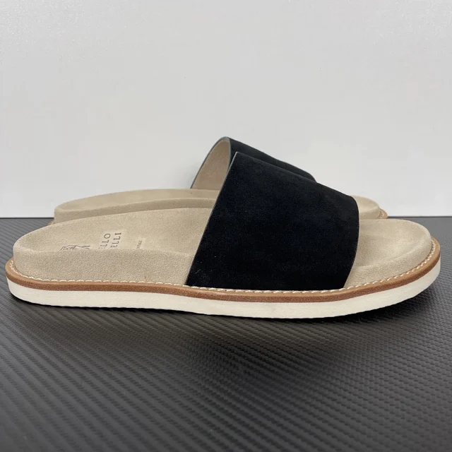 Brunello Cucinelli Slippers Suede Slide Sandals product detail image 2