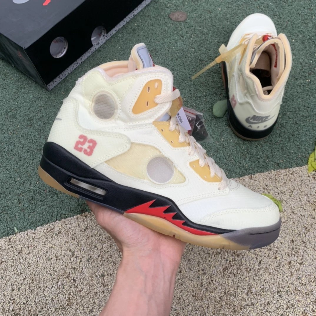 Nike Sneakers Air Jordan 5 — AJ5OW White Cicada Wing DH 8565-100