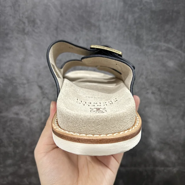 Brunello Cucinelli Slippers Suede Slide Sandals product detail image 59
