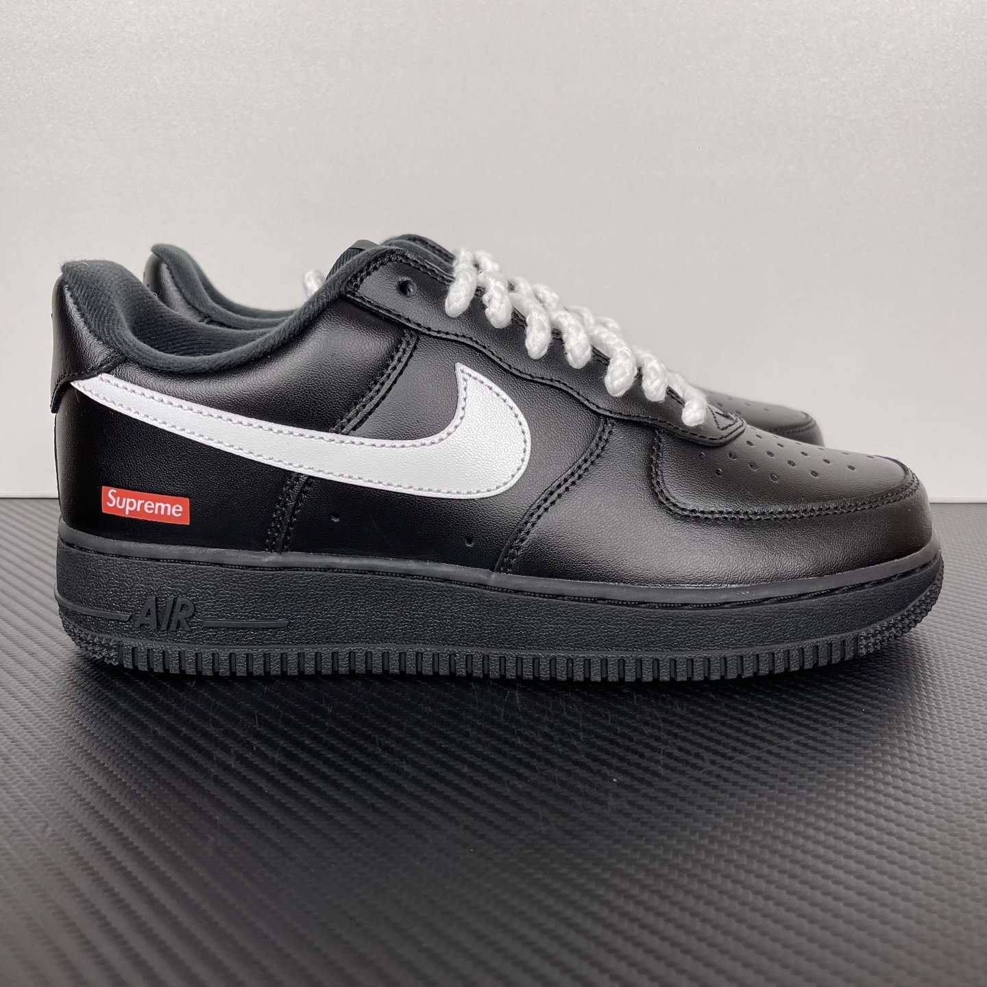 【 G Version 】 AF1 SUP Black White Hook Red Print CU9225-001