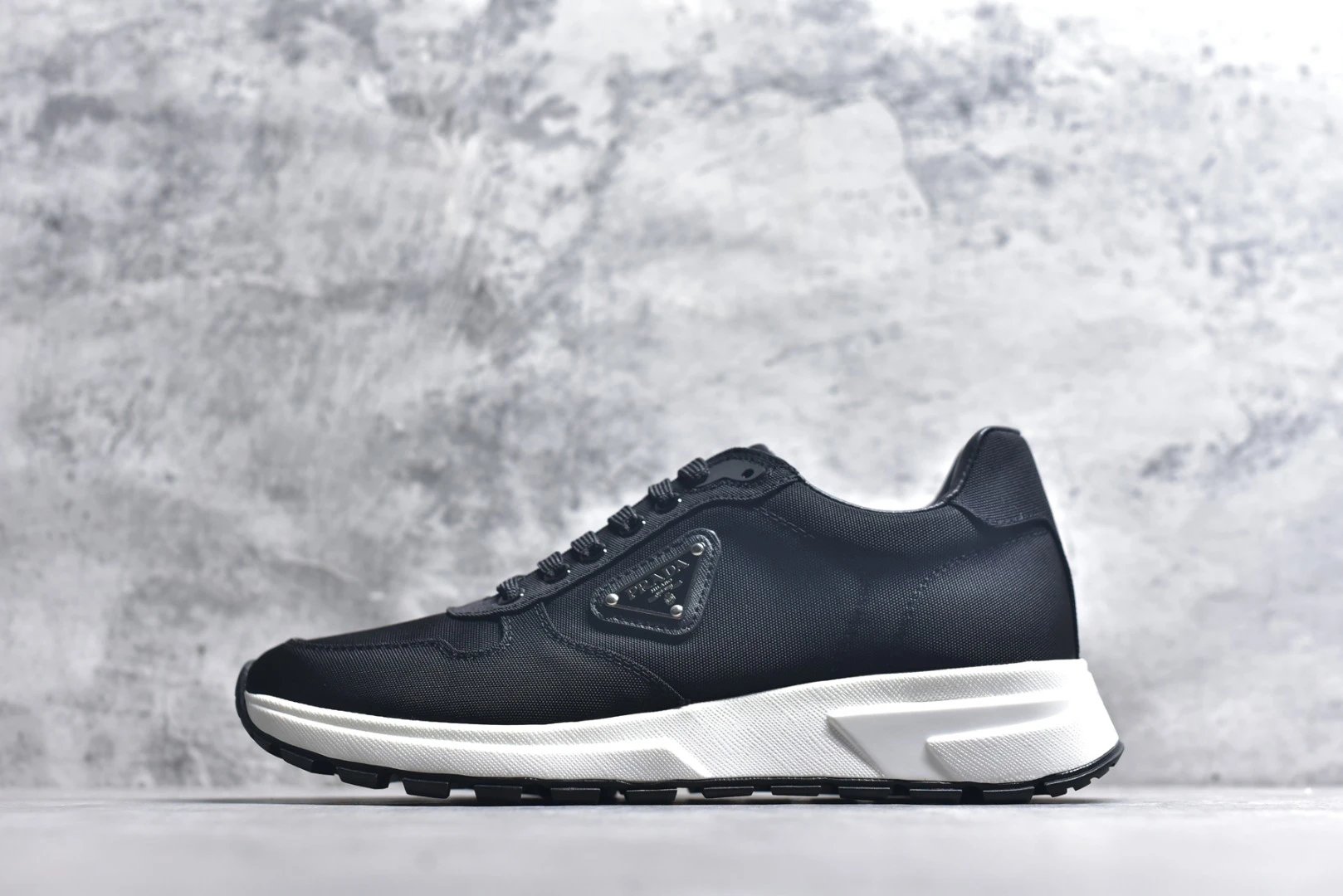 Prada Sneakers Prax 01 — Prax 01 black and white oxford cloth