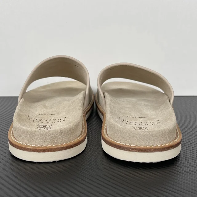 Brunello Cucinelli Slippers Suede Slide Sandals product detail image 15
