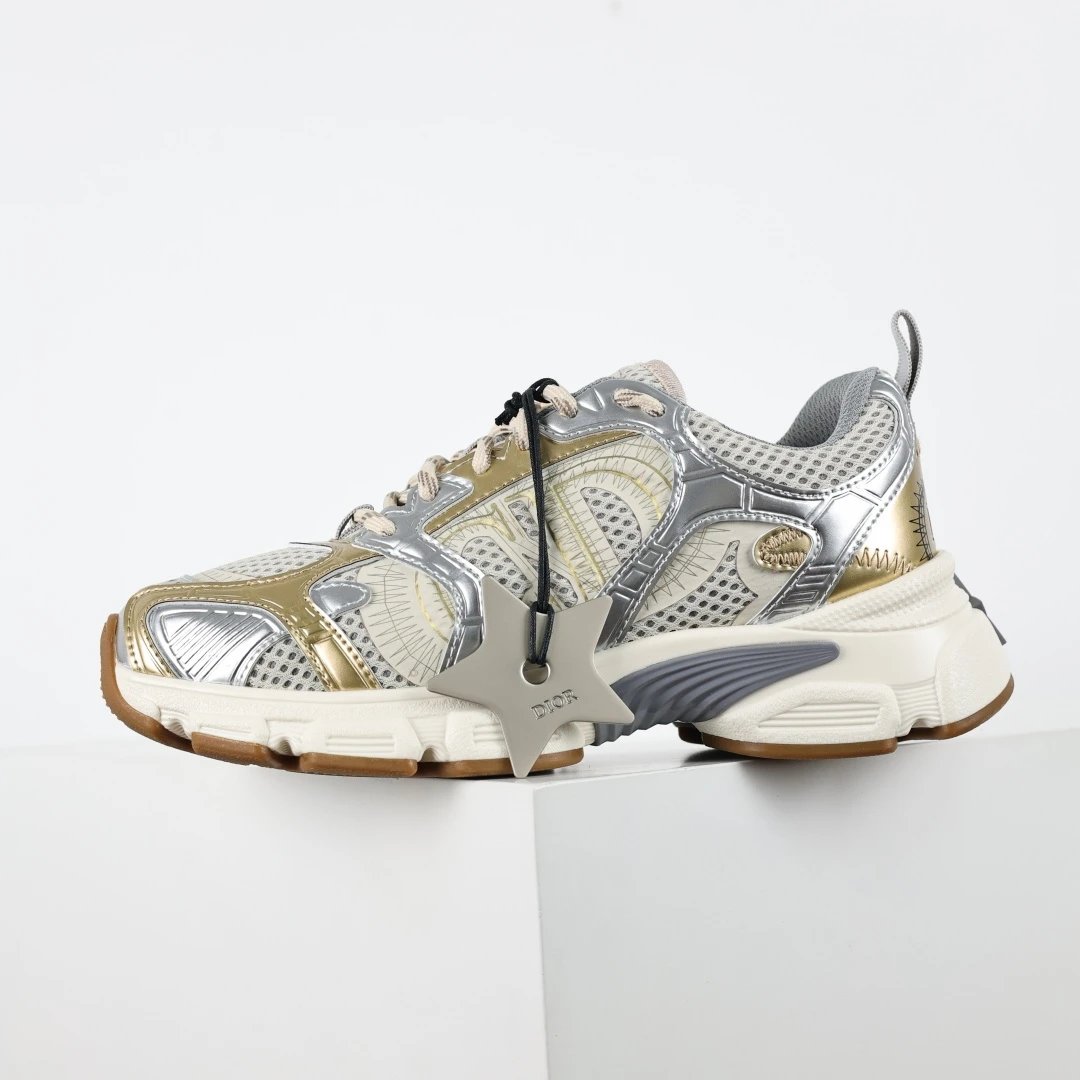 Dior Sneakers Chrono Low Sneaker — Dior Chrono Low Sneaker Platinum