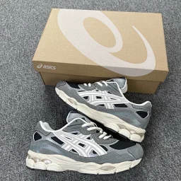 thumbnail for PE版本 GEL- NYC 系列 高端版本 网布皮革 复古舒适 防滑耐磨 低帮 生活休闲鞋