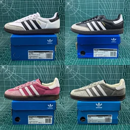 thumbnail for WZ version special offer Samba collection: The best value for money: glossy leather paired with suede toe and suede patchwork, with distinct texture layers, durable and easy to care for