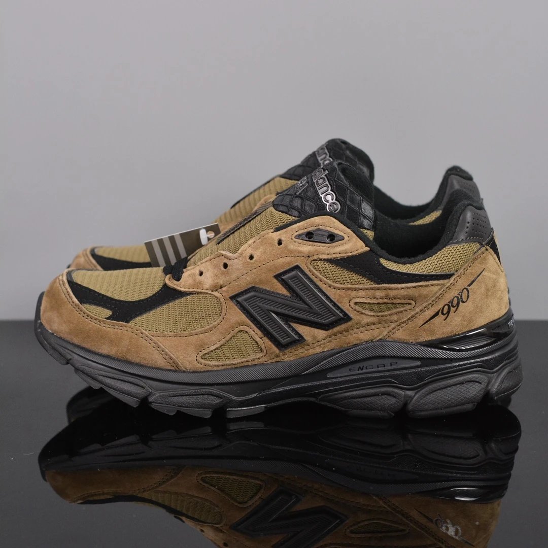 New Balance Multiple models shown — NB990V3 light brown 990JJ3