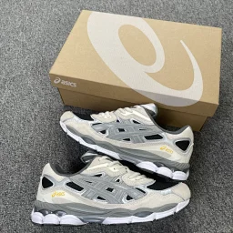 thumbnail for PE版本 GEL- NYC 系列 高端版本 网布皮革 复古舒适 防滑耐磨 低帮 生活休闲鞋