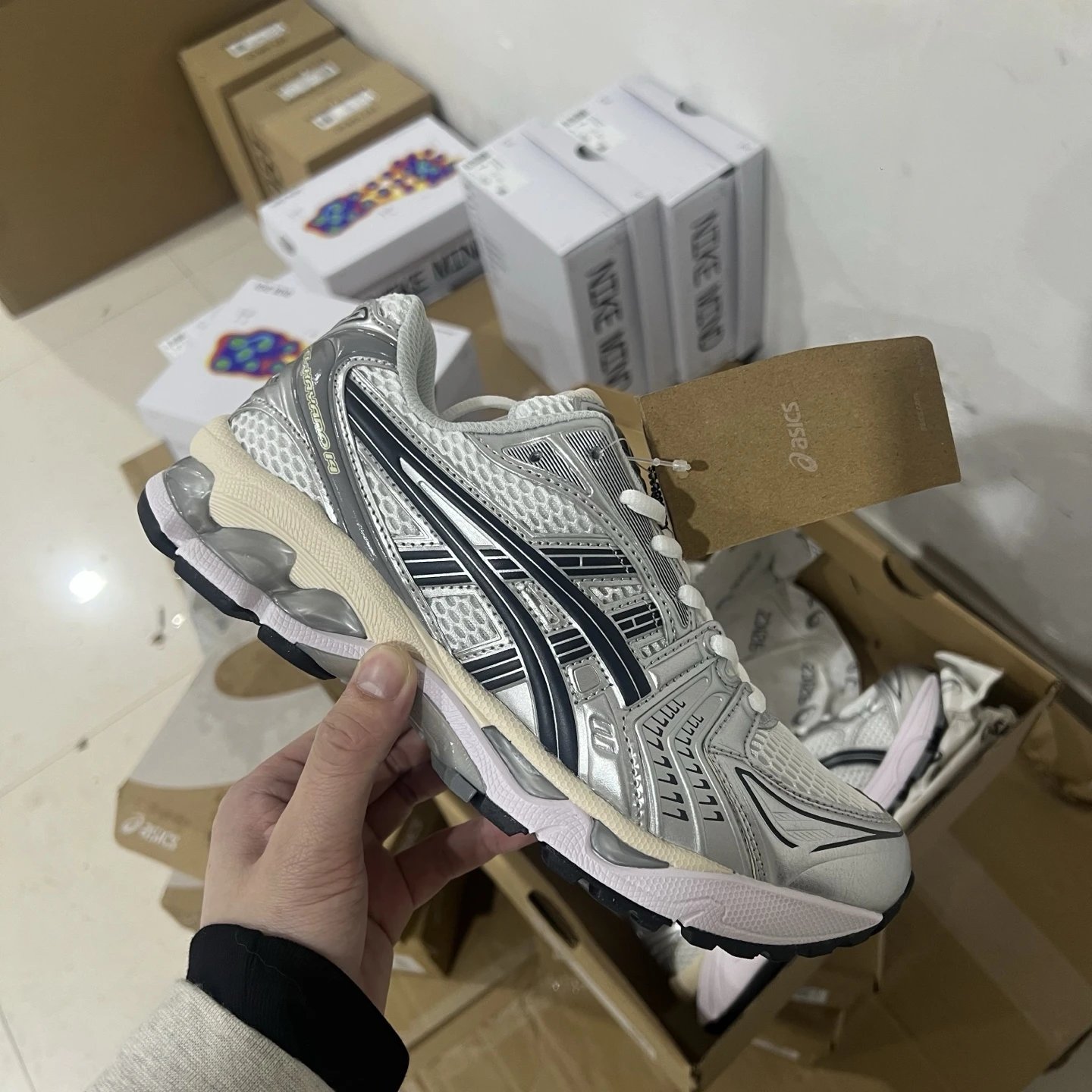 Kayano 14 Silver Black 1203A537-110