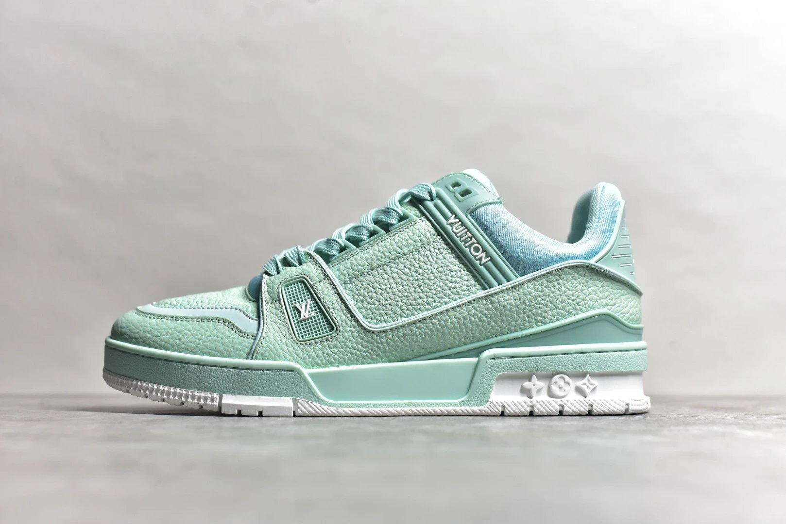 LV Mint Green Mesh Logo 1ACRMT