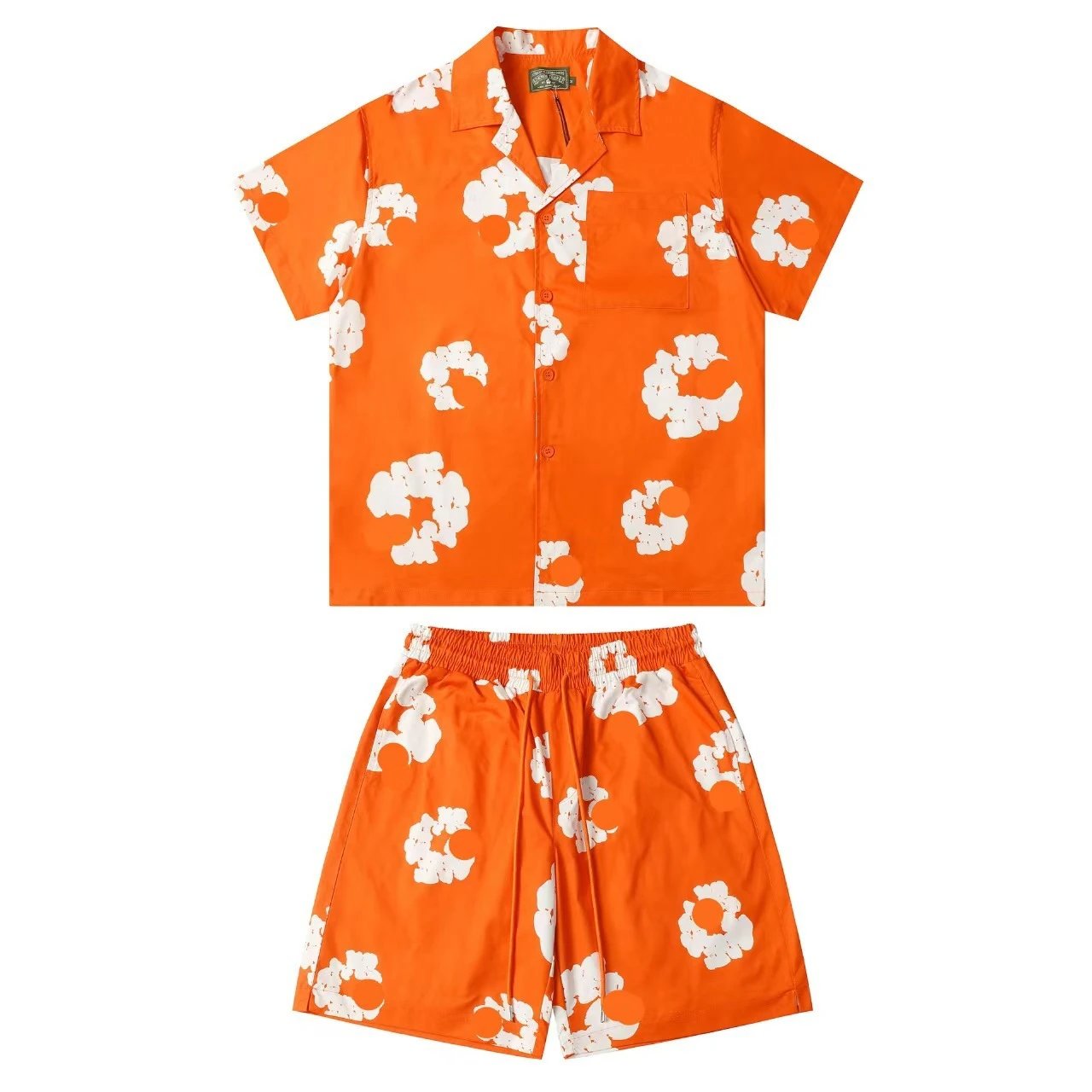 Shirt Set Orange【White Garland】