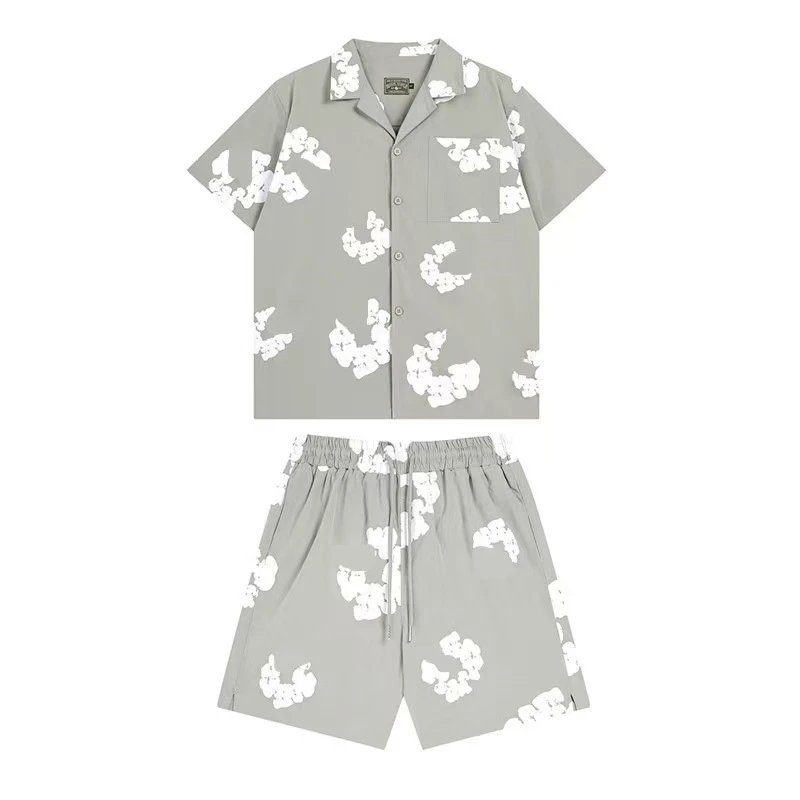 Shirt Set Grey【White Garland】