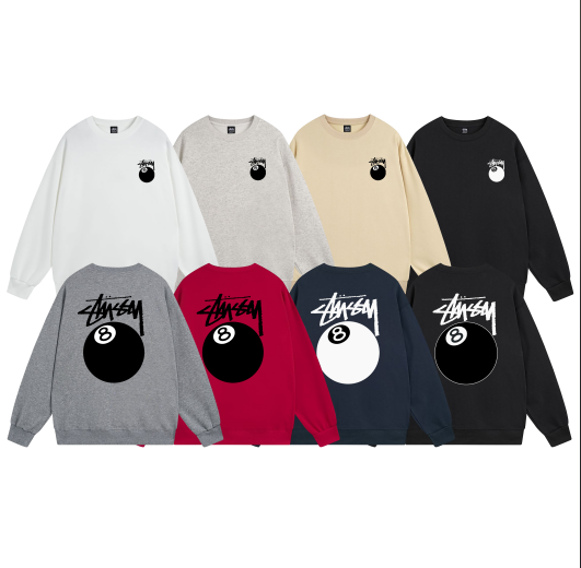 Stussy 8-Ball Crewneck Sweatshirts