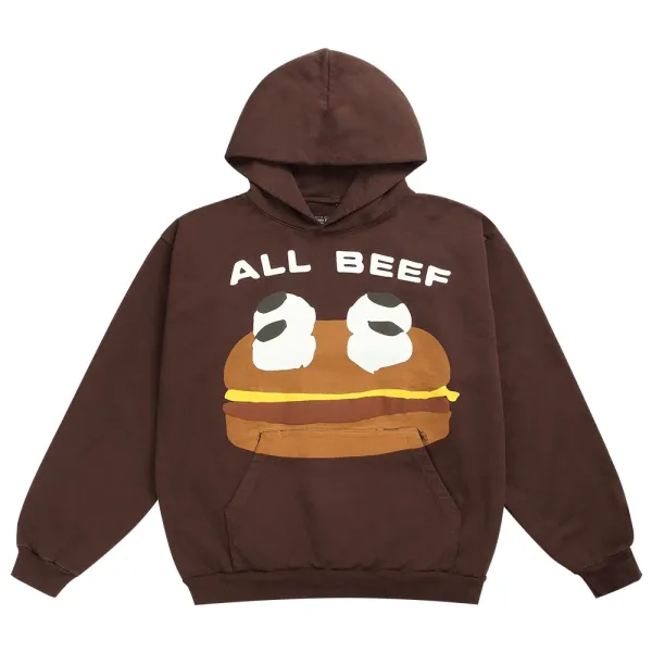 All Beef Burger Hoodie Brown - 1