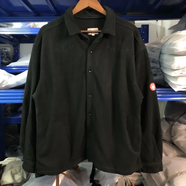 CAV Empt Fleece Shirt Jacket Black - 1