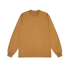 Carhartt WIP Chase Long-Sleeve T-Shirt Mustard Yellow T-Shirt - 1