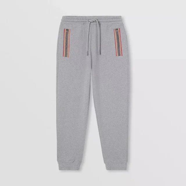 Burberry Tracksuits Striped zip-front hooded sweatshirt and joggers set product detail image 12