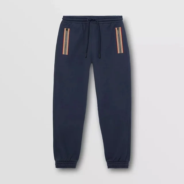 Burberry Tracksuits Striped zip-front hooded sweatshirt and joggers set product detail image 11