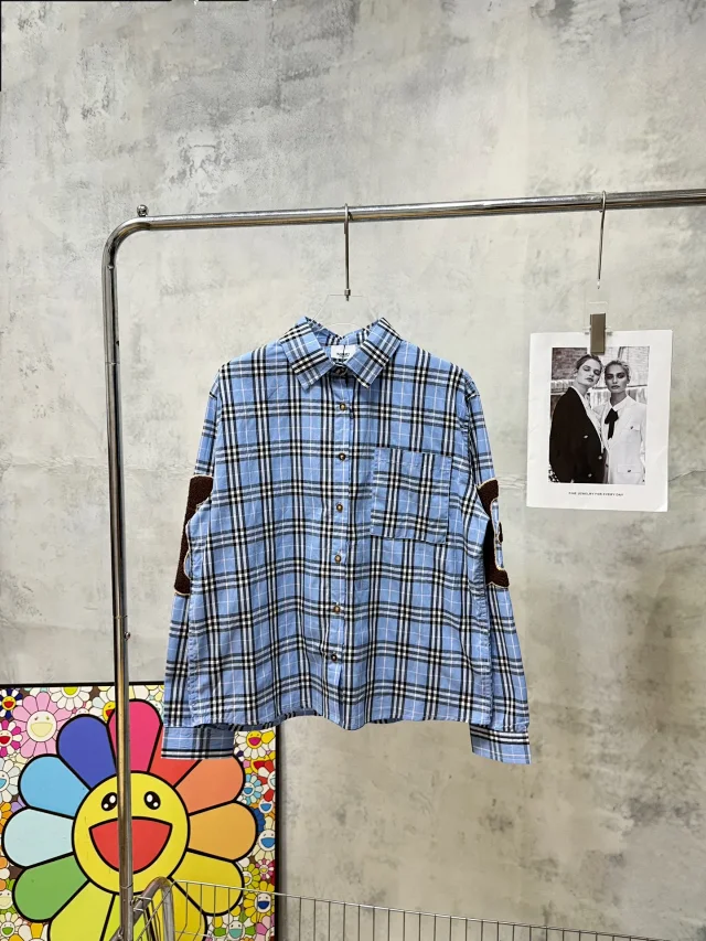 Burberry Shirts Long-Sleeve Check Button-Up Shirt product detail image 11