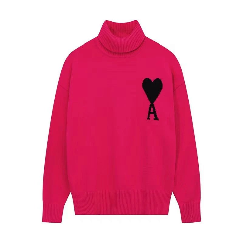 AMI Paris Heart Logo Turtleneck Sweater Forest Green product detail 12 in Litbuy spreadsheet finds