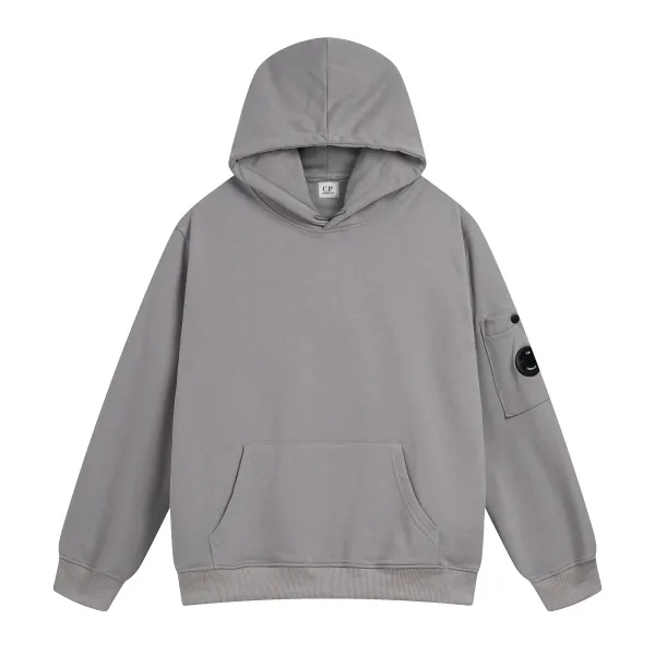 C.P. Company Logo Print Gray Hoodie - 15