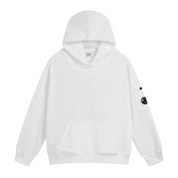 C.P. Company Logo Print Gray Hoodie - 13