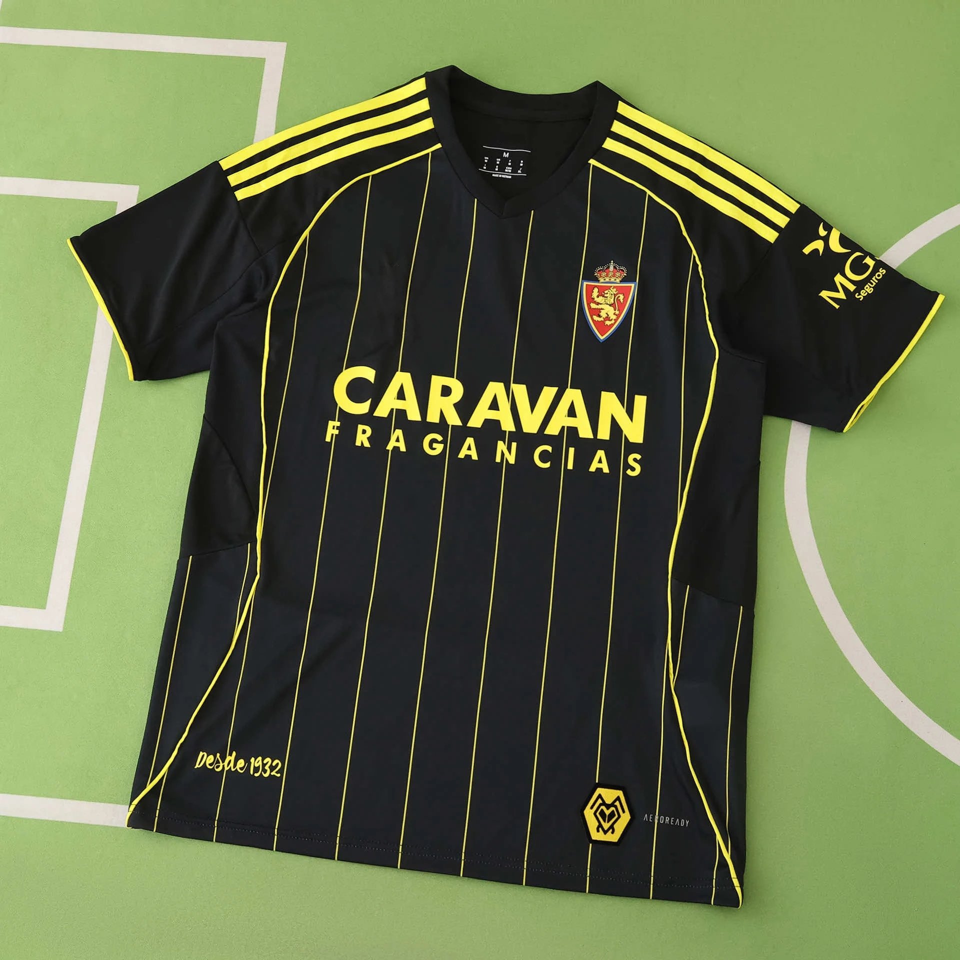 2526 Zaragoza Away Black Thai Version (Please note customization info when placing order, messages are not counted)