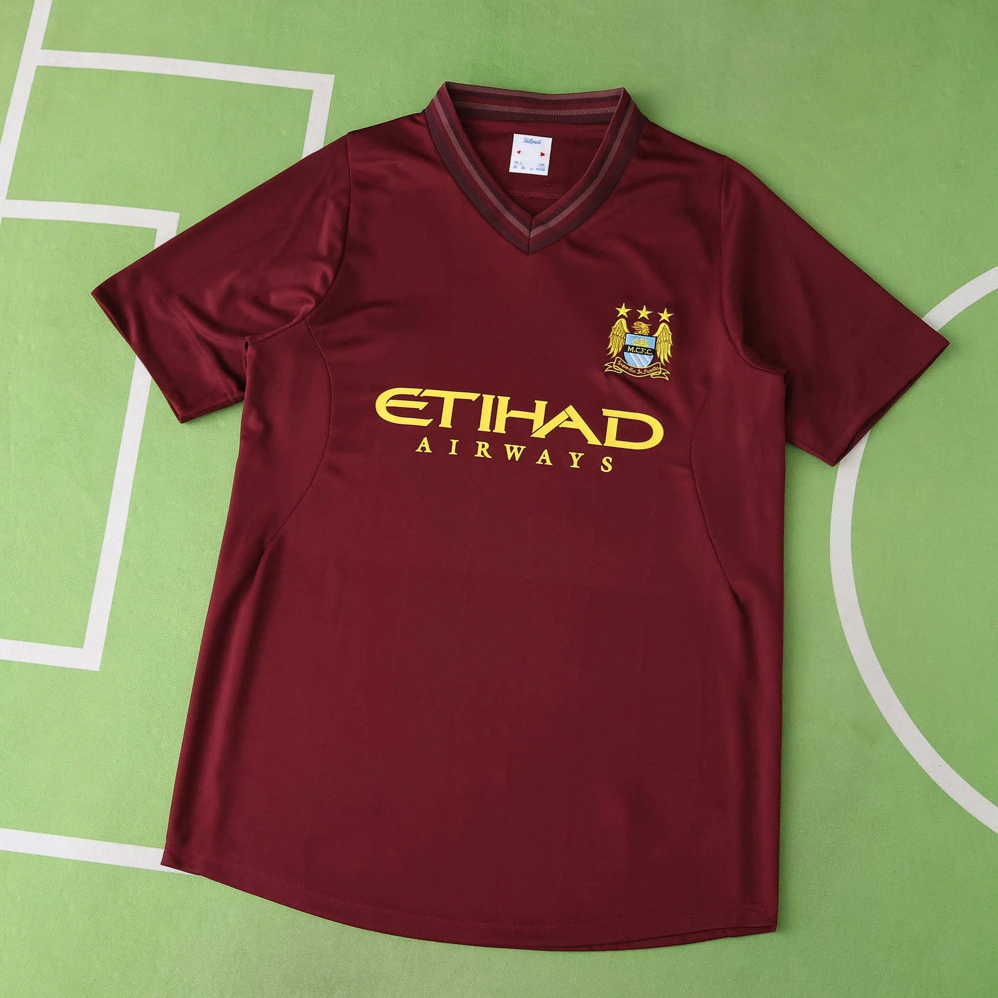 1213 Manchester City Away Red Thai Version