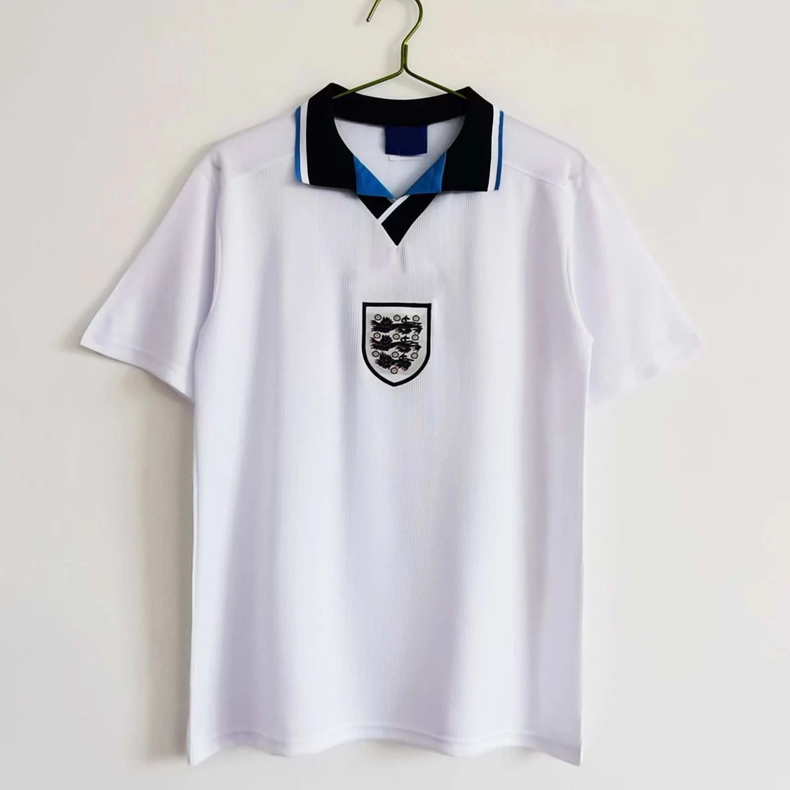 1996 England Home Jersey Replica (For customization, please leave a note when placing your order; messages will not be checked)