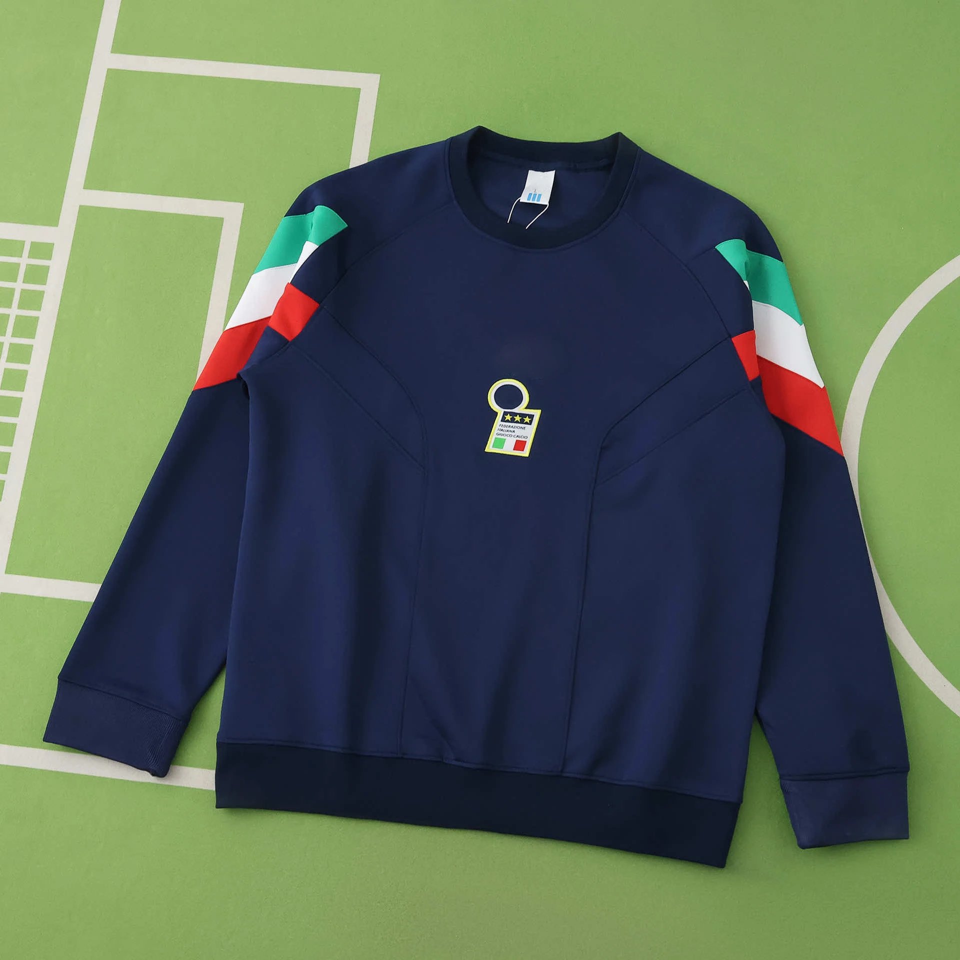 2526 Italy Dark Blue Long Sleeve Sweatshirt