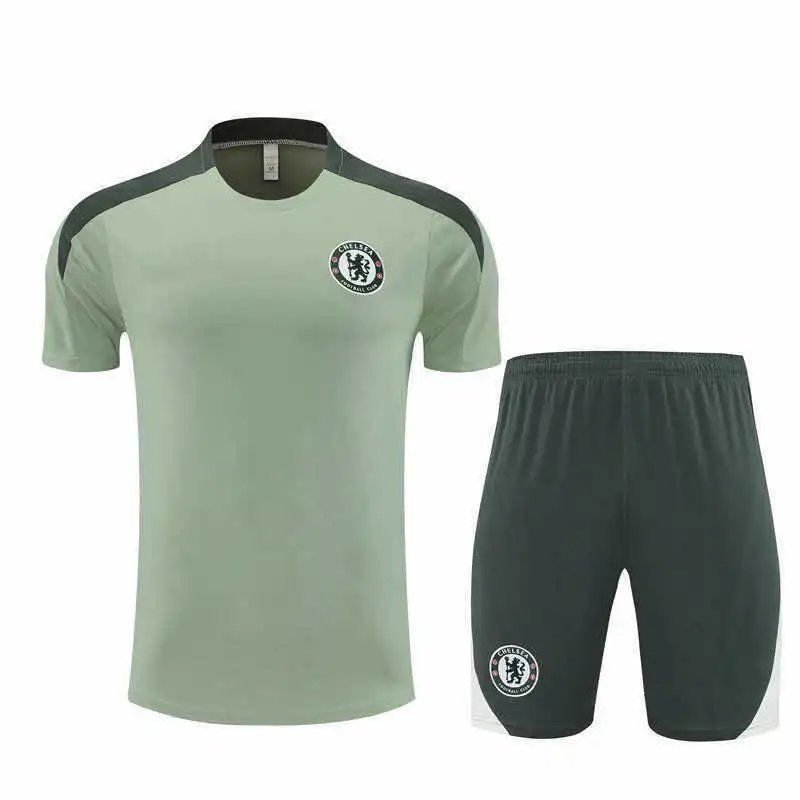 2526 Chelsea Dark Green Training Kit Short Sleeve (Please note customization info when placing order, messages are not counted)