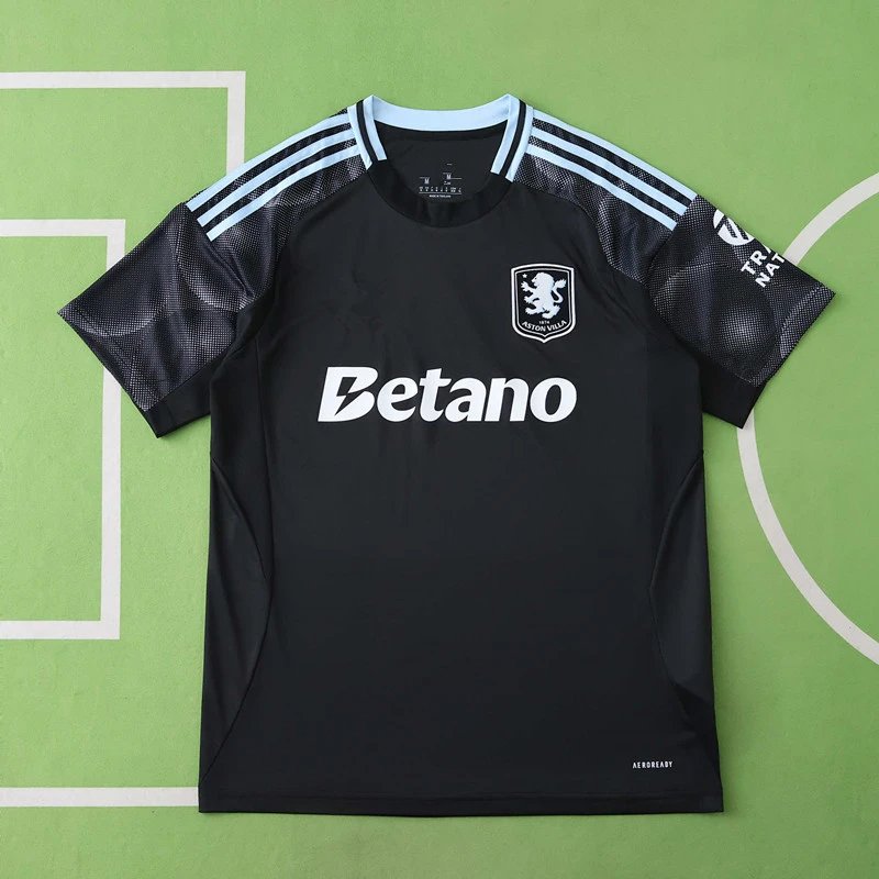 2526 Aston Villa Away Black Thai Version (Please note customization info in the order remarks; messages are not accepted)
