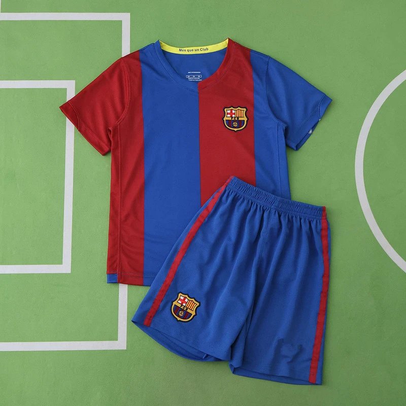 0607 Barcelona Home Kids' Jersey (Please note customization info in order remarks; messages are not counted)