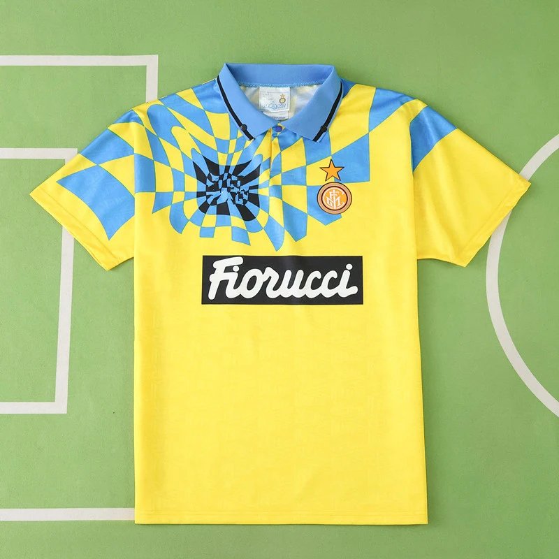 9294 Inter Milan Second Away Yellow Thai Edition (Please note customization info when placing order, messaging is not counted)
