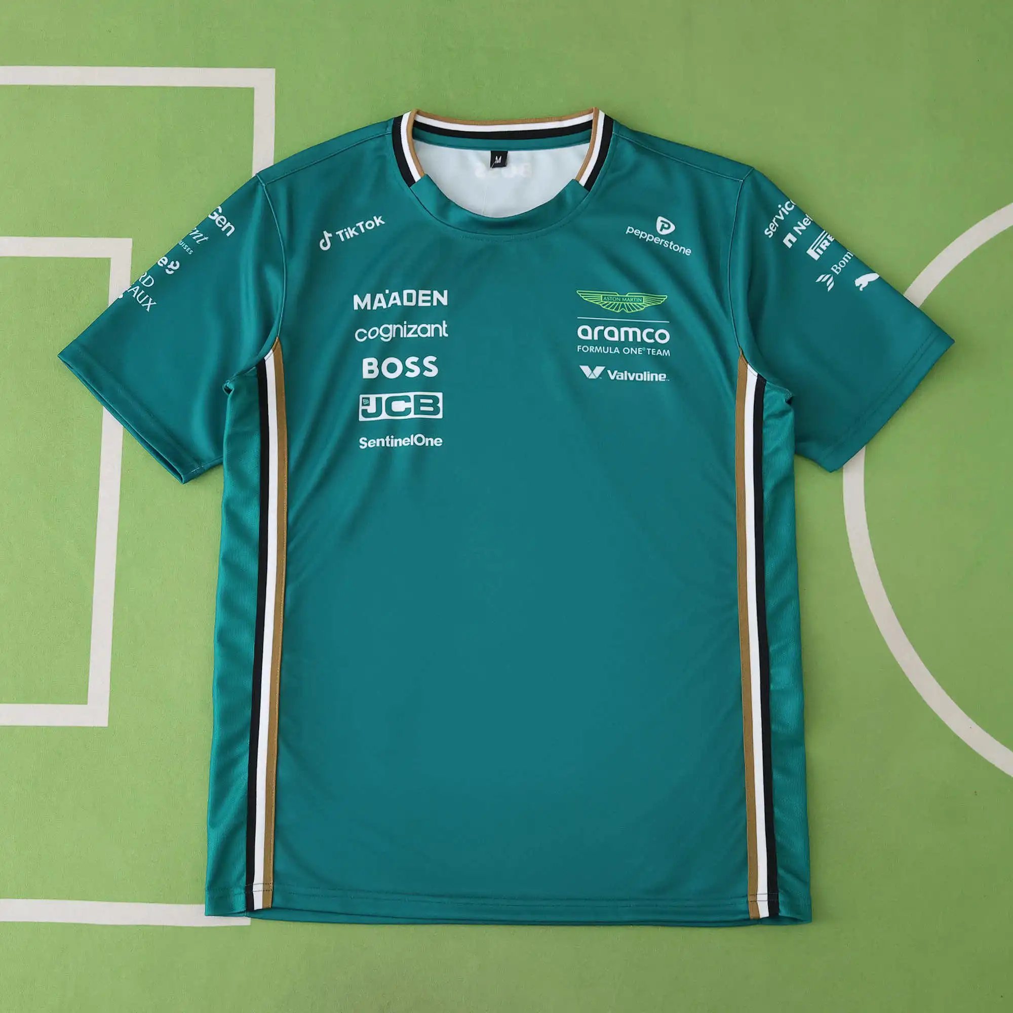 F1 Aston Martin Racing Green T-Shirt (Please note customization details when placing order; messages will not be counted)