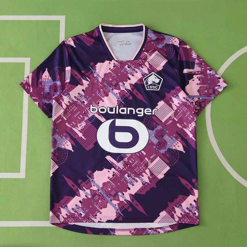 Lille 2526 Away Purple Thai Version (Please leave customization notes in the order; messages are not accepted)