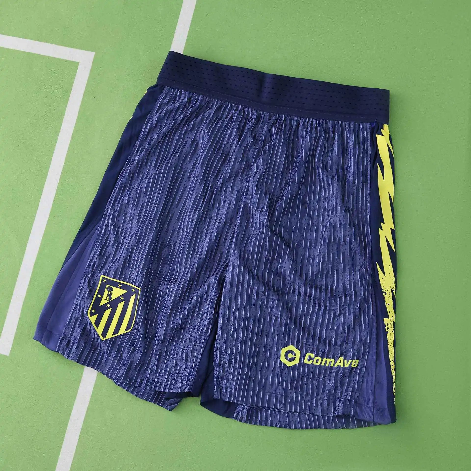 2526 Atletico Madrid Away Dark Blue Player Version Shorts (For customization info, please leave a note when placing your order; messages will not be counted)
