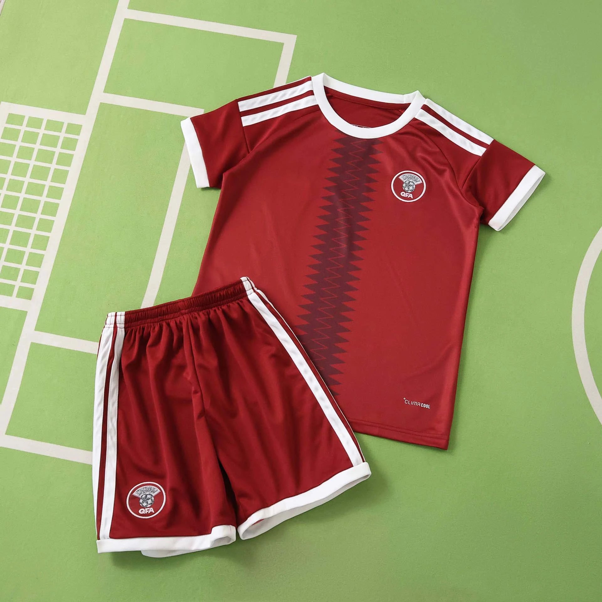 2026 Qatar Home Kids' Apparel (For customization, please leave a note when placing your order. Sending a message does not count)