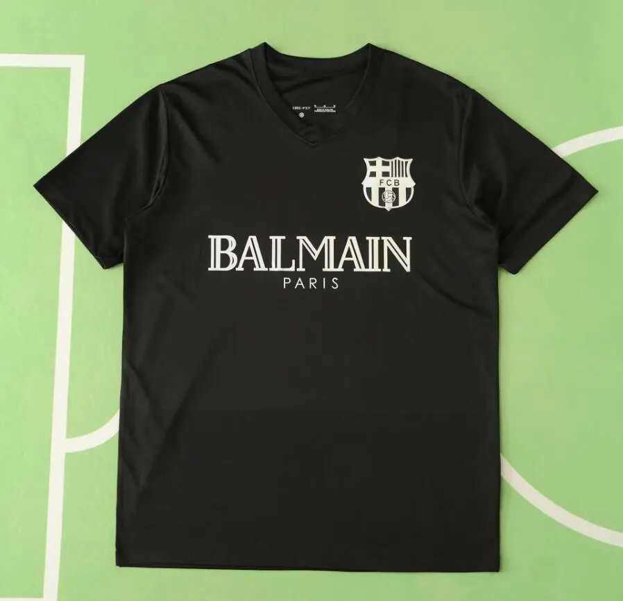 24/25 Barcelona Black Retroflective Jersey Thai Version (For customization info, please leave a note when placing your order; messages are not counted)