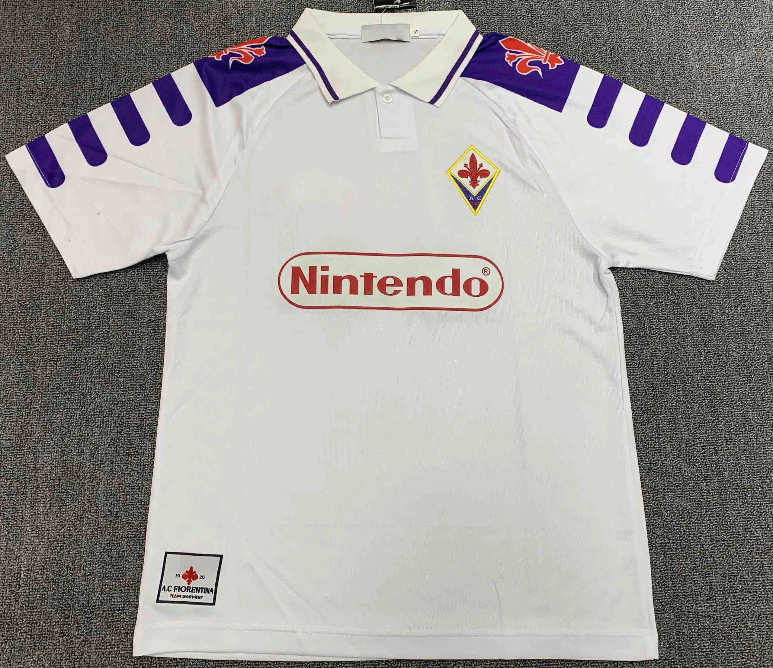 1998 Fiorentina Away Thai Version (For custom info, please leave a note when ordering; messages will not be checked)