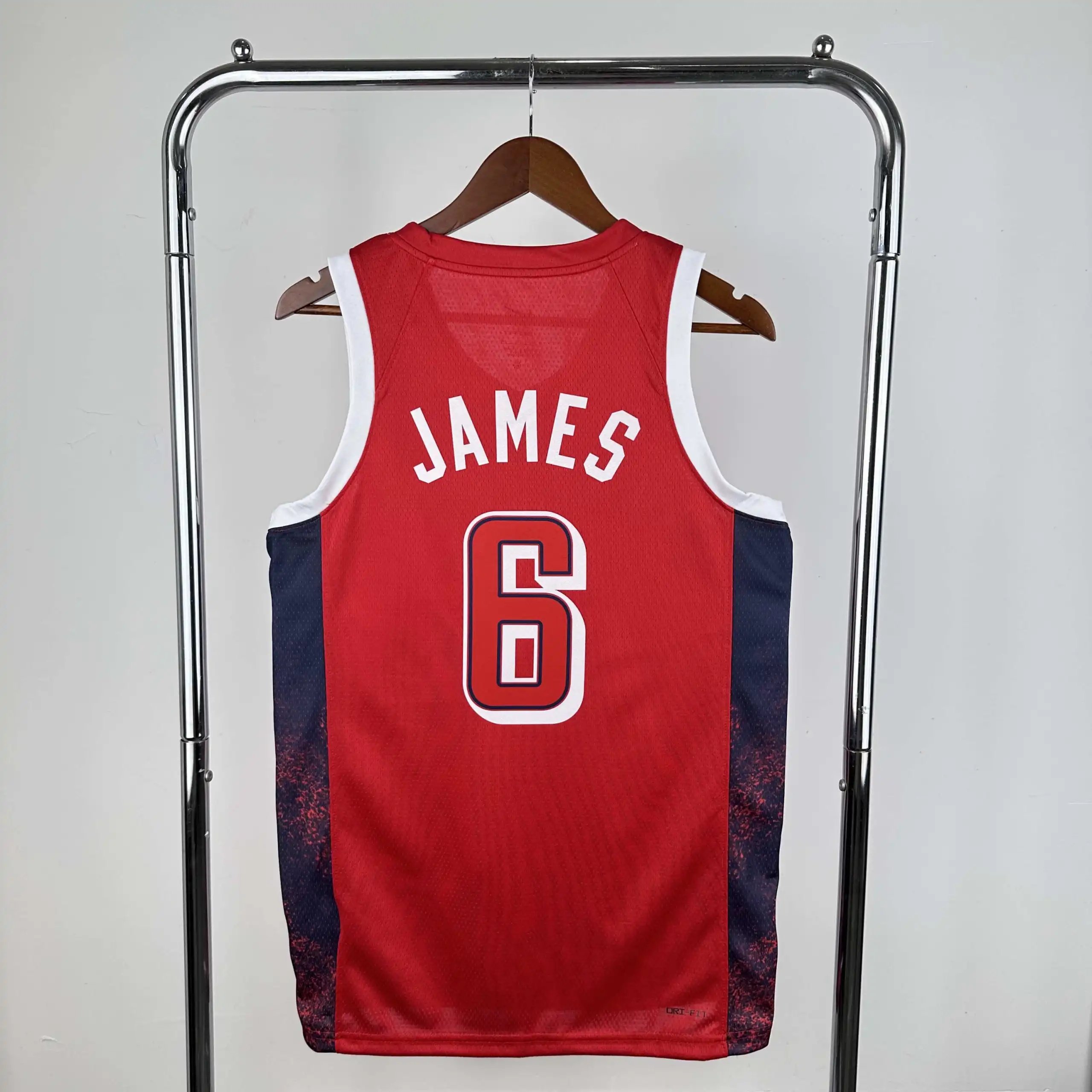NBA USA 6# JAMES (Please note customization info when placing order, messages will not count)
