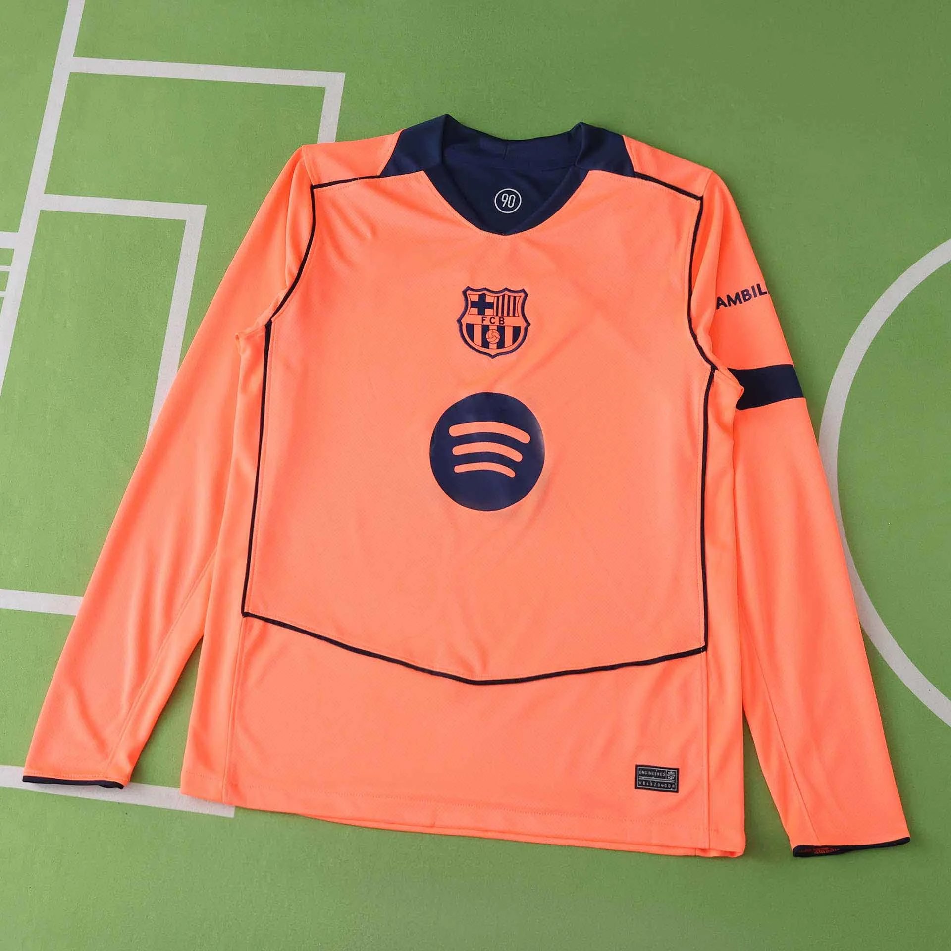 2526 Barcelona Away Long Sleeve Thai Version