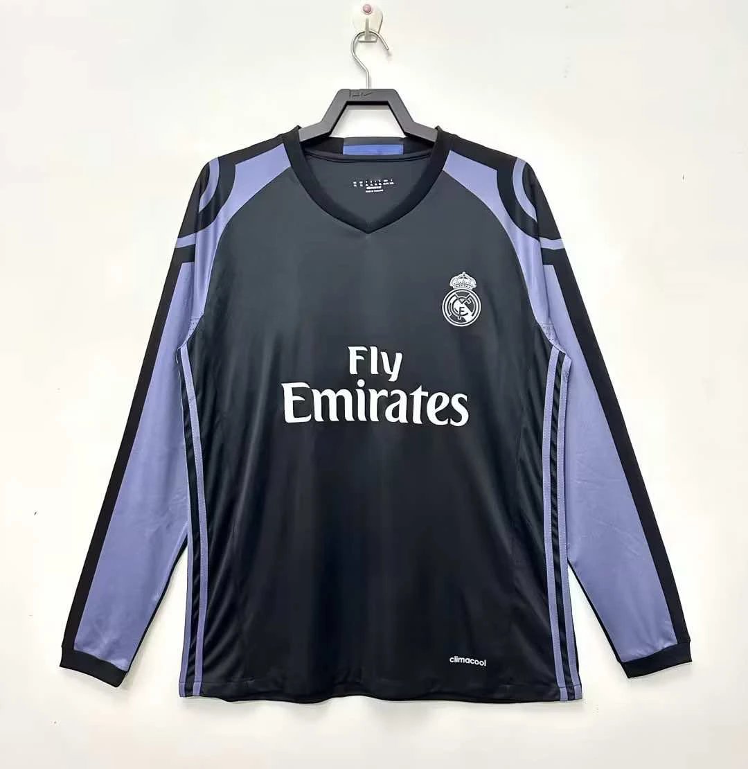 1617 Real Madrid Away Long Sleeve Thai Version (Please leave customization info in order notes, messages will not be checked)