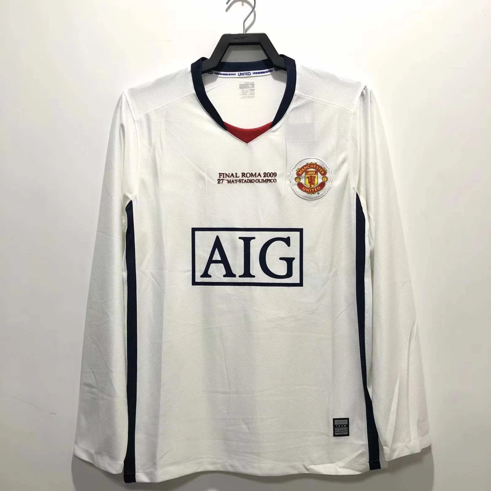 0809 Manchester United away Champions League edition long sleeved Thai edition (please note customization information when placing an order, do not read messages)